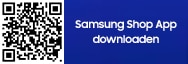 QR-Code zum Herunterladen der Samsung Shop App